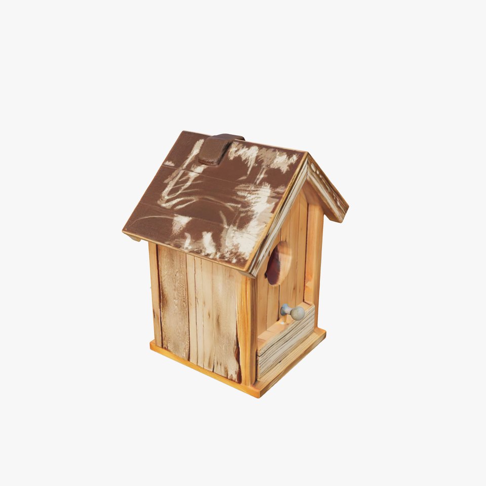 Wooden Birdhouse Model Pack